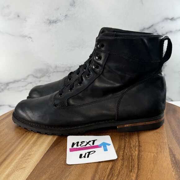 Danner Jack III 6 Inch Black Leather Combat Lace Up Boots Plain Toe Mens Size 11 - Picture 1 of 10